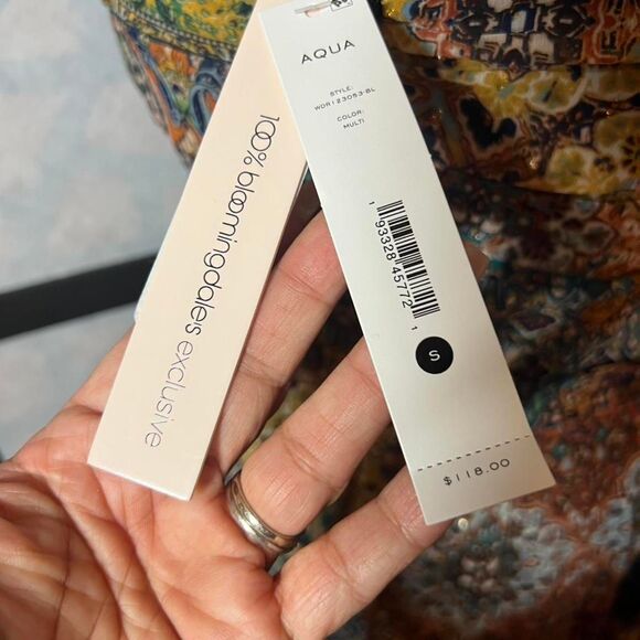 Aqua Women's multi-colored maxi Dress size S NWT - Picture 3 of 6